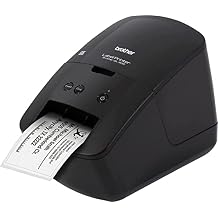 Brother QL-600 Economic Desktop Label Printer for Home and Office - Wired USB Connectivity - up to 2.4" Wide, 300 x 600 dpi, 44 Labels Per Minute, Automatic Cutter QL600 Label Maker
