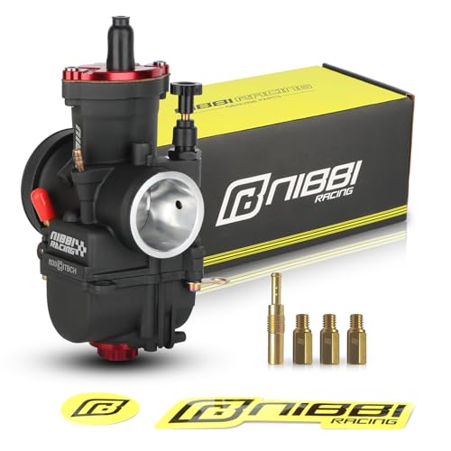 NIBBI Carburetor PWK 30mm Motorcycle, 250cc-300cc Power Carb With Carb Jets, Fit GY6 Engine Dirt Bike Mini Bike SSR TTR Apollo HAWK250 TaoTao ATV