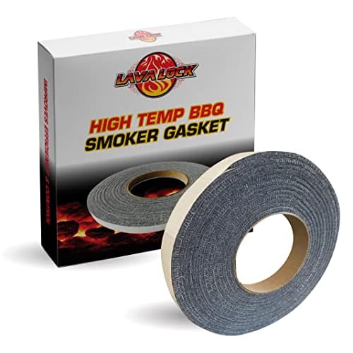 LavaLock 12 GREY High Performance BBQ Gaskets Smoker Seals - Self Stick 12 x 18 x 15 ft long Hi -Temp