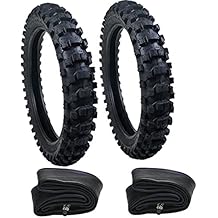 Front Rear Wheel Tire and Tube Set 70/100-19 FrontTire & 90/100-16 Rear Tire for 50cc-150cc Off Road Dirt Pit Bike Motocross TTR125 CRF150 DRZ125 XR100 KX100