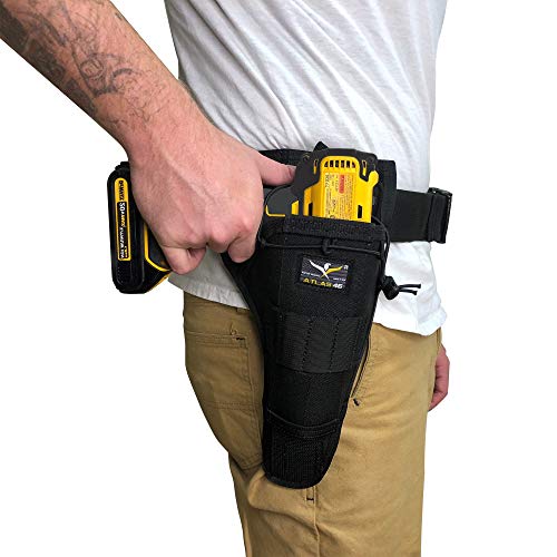 Atlas 46 AIMS Large Drill Holster - Hand Crafted in The USA Right Handed, Black