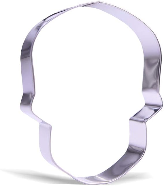 4.3 inch Skull Cookie Cutter - Stainless Steel
