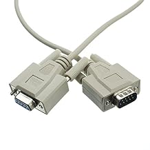 QualConnect Null Modem Cable, DB9 Male to DB9 Female, UL Rated, 8 Conductor, 6 ft