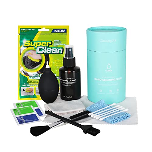Laptop Cleaning kit for PC Computer Keyboard Screen Cleaner Cleaning Cloth Swabs & Case for Camera Lens Cleaning, Electronic Devices 10Pcs