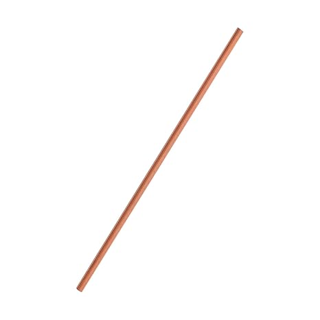 99.98% Pure Copper Round Rod 0.27" x 12" Length (1Pcs,7X305mm)
