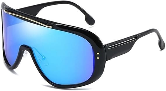 Shield Visor Mask Sunglasses Women Men Oversized Windproof Glasses One Big Frame Goggles Shades Sport UV400