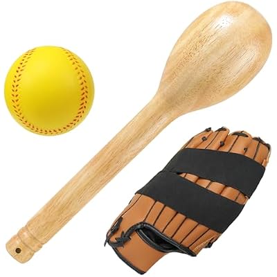 Baseball Glove Break-in kit, One Piece Structure Baseball & Softball Glove Mallet, Glove Wrap Band, Practice Ball, Baseball Mitts Shaping Hammer for Adult Youth Catchers