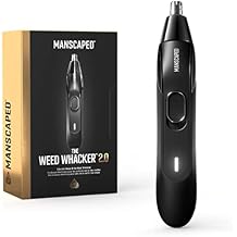 MANSCAPED The Weed Whacker 2.0 Electric Nose & Ear Hair Trimmer 7,000 RPM Precision Tool with Rechargeable Battery, Wet/Dry, Easy to Clean, Improved Stainless Steel Replaceable Blade