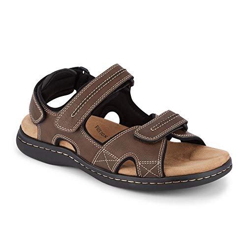 DOCKERS Mens Newpage Outdoor Sport Sandals for Men - Memory Foam Comfort and Adjustable Straps