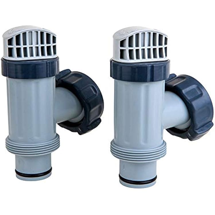 Intex Above Ground Plunger Valves with Gaskets & Nuts Replacement Part 2 Pack