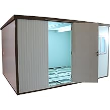 Duramax Storage Shed Kit (13 x 10) Flat Top Insulated Building for Garden, Backyard, Outdoor Use | Heavy-Duty Galvanized Walls | Lockable Security | DIY Construction