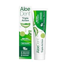 Aloe Dent Triple Action Aloe+CoQ10 Toothpaste FLUORIDE - Peppermint 100ml