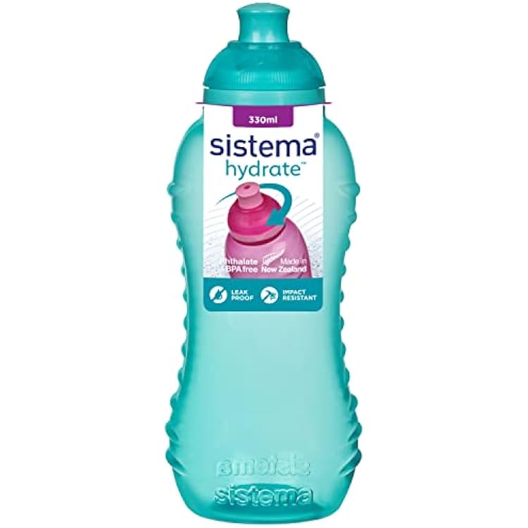 Sistema Hydrate Collection Twist N Sip Water Bottle, 11.0 oz.0.3 L, Color Received May Vary