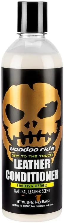 Cobra-Tek Voodoo Ride Leather Conditioner - pH Balanced, UV Protection, Non-Greasy Formula, Nourishes & Restores Natural and Synthetic Leather, Natural Leather Scent