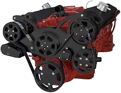 Black Small Block Chevy Serpentine System- All Inclusive!