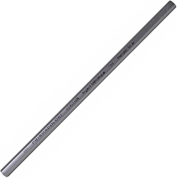Prismacolor Verithin Colored Pencils, Metallic Silver, (02460) ( Pack Of 12 )
