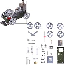 Stirling Engine Generator Car Model Set, DIY Assembly Physical Experiment Ornament