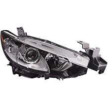 HEADLIGHTSDEPOT Headlight Compatible with Mazda 6 2014-2020 Sedan Halogen Right Passenger Side Headlamp Assembly