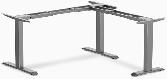 Desky Zero Fixed L-Shape Desk Frame Space Grey