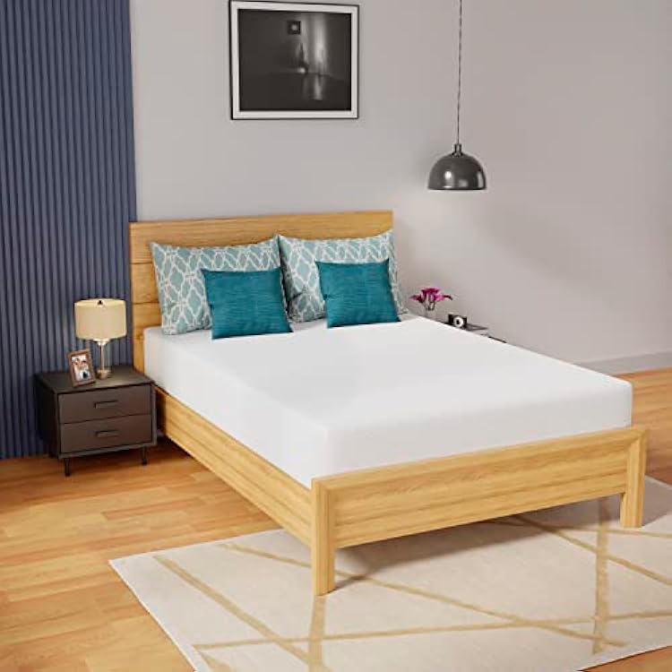 PayLessHere 10 Inch Memory Foam Mattress Full Mattress Wave Comfort Foam Mattress CertiPUR-US Certified,Removable Soft Cover, mattresses for Bed Frame, Bunk Bed, Trundle, Daybed,White,Fiberglass Free