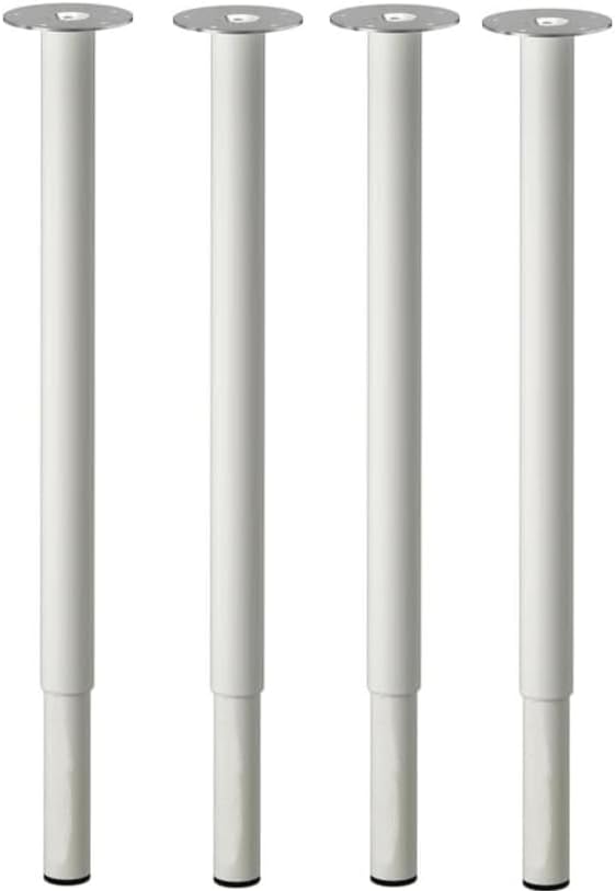 IKEA OLOV Adjustable Leg (Set of 4 Legs) White Steel