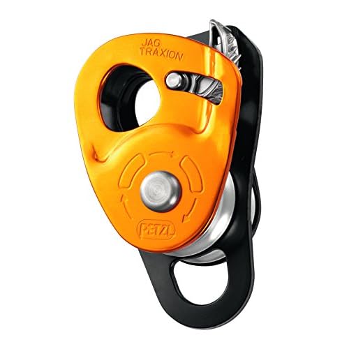 Petzl, Jag Traxion Prg Capture Pulley, High-Efficiency Double Progress Capture Pulley