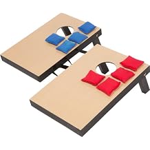 Trademark Innovations Miniature Indoor Desktop Bean Bag Toss Cornhole Game - 10 14 x 15 12