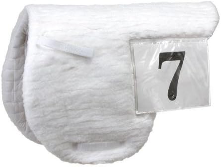 Equiroyal Fleece Number English Pad. Saddle pad. Removable Plastic Number Sleeve
