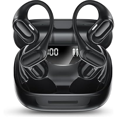 Wireless Earbuds, Sports Bluetooth 5.4 Headphones with ENC Noise Cancelling Mic, 67 Hrs Playtime Ear Buds with LED Power Display, IPX7 Waterproof Earphones with Earhooks for WorkoutRunning