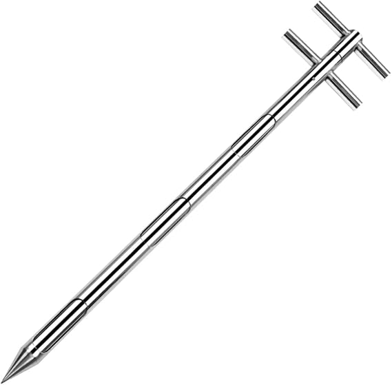 Grain Probe Sampler Powder Sampler Stainless Steel Solid Sample Grain Probe Grain Probe Sampler Slot Sampler Probe Thief Sampler Cement Fertilizer Sampler(Size:1.5mm,Color:19mm)