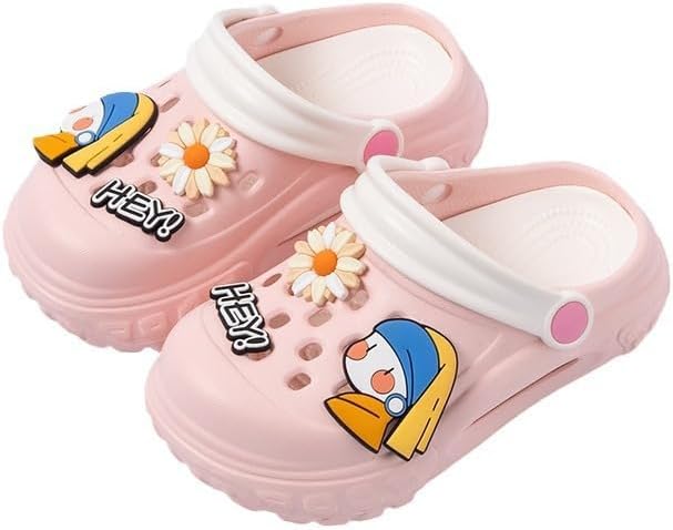 Generic Toddler Kids Mules Boys Girls Cute Garden Water Clogs Sandals Slip On Shoes Slipper Slides Lightweight Outdoor Summer Children Beach Pool Shoes for Baby Little Kids 4 Multi
