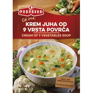 Podravka Cream of Nine Vegetables Soup 1.6 oz