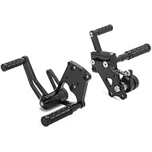 TOFR CNC Billet Forward Controls Foot Pegs for Harley Softail 2000-2017 Fat Boy FLSTF Slim FLS Custom FXSTC Deluxe FLSTN Deuce FXSTD Breakout FXSB Heritage Springer FLSTS Cross Bones FLSTSB