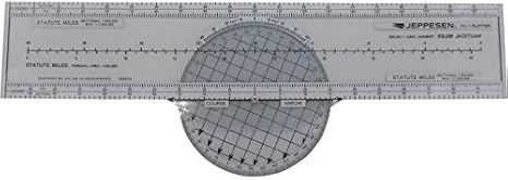 Jeppesen PJ-1 Rotating Azimuth Plotter Navigator Azimuth Plotter