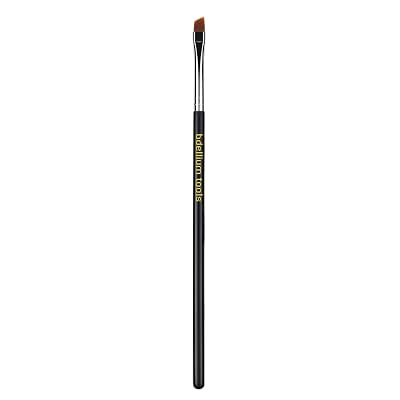 Bdellium Tools Professional Makeup Brush - Maestro Series 762 Small Angle - With Soft Synthetic Fibers, For Shaping & Filling Eyebrows Black, 1pc