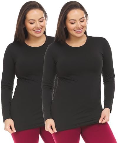 Thermajane Long Sleeve Thermal Shirts for Women Cold Weather, Womens Thermal Underwear Tops, Base Layer Women Thermal