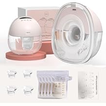NCVI Breast Pump Hands Free, Double Wearable Electric Breast Pump with Strong Suction, 150min Battery Life with 4 Modes & 9 Levels, 19/21/24mm Flange Anti-Leakage Portable Breastfeeding Pump for Moms