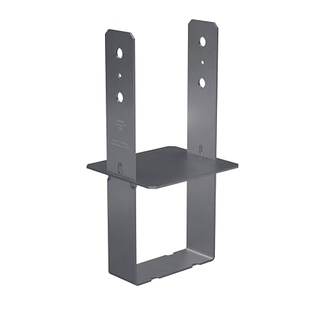 Simpson Strong-Tie CB66 CB Column Base - for 6x6 Base, Heavy-Duty Steel Post-to-Concrete Connector, Galvanized Finish, Flush Mount, Supports Wood Columns for Structural Framing