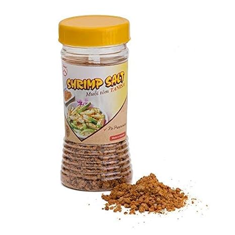 TANISA Fruit Seasoning Vietnamese Shrimp Salt for Dipping Fruits, Vegetables - Chilli Shrimp Seasoning for Cooking - Handy Seasoned Salt for Picnic, Holiday - Non-GMO, No Preservative - 3.52 oz