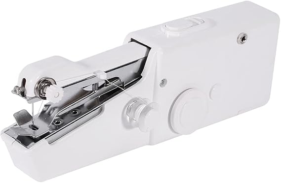 Handheld Sewing Machine, Mini Portable Electric Cordless Fast Sew Machine Household Quick Handy Stitch Repairing Tool for Home Travel DIY Fabric Clothing Handicrafts