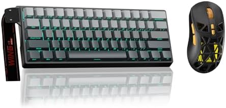 Aula WIN60 HE - 60% Mechanical Gaming Keyboard Wired, Hall Effect Magnetic Switch Keyboard+SM802 Wireless Gaming Mouse,24,000 DPI Max,Lightweight Computer Mouse for Laptop/PC