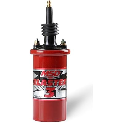 MSD 8223 Ignition Coil Blaster 3 Series 90 degree terminalboot, Red