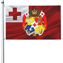 Coat of arms of Tonga 3X5 Ft Flag Double Sided Decor Banner Garden Flag for Outside Room Indoor