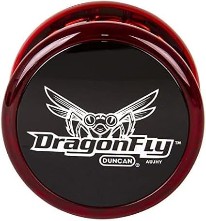 Dragonfly Yo-Yo -Red with Black Cap (Pack of 12)