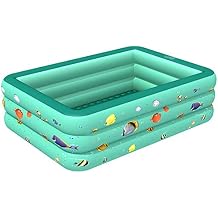YIHANGG Inflatable Swimming Pool, Full-Sized Inflatable Kiddie Pool, Family Lounge Pool for Kids Adult Suitable for Backyard Outdoor Garden,150CM