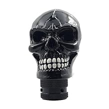 Skull Manual Automatic Gear Shift Knobs with Adapters Fit Car Truck SUV Black