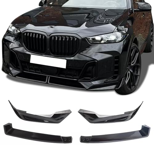 vks Front Lip for 2024 BMW X5 G05 Facelift M-Sport Model M60i ABS Gloss Black Air Splitter Bumper Spoiler G05 LCI