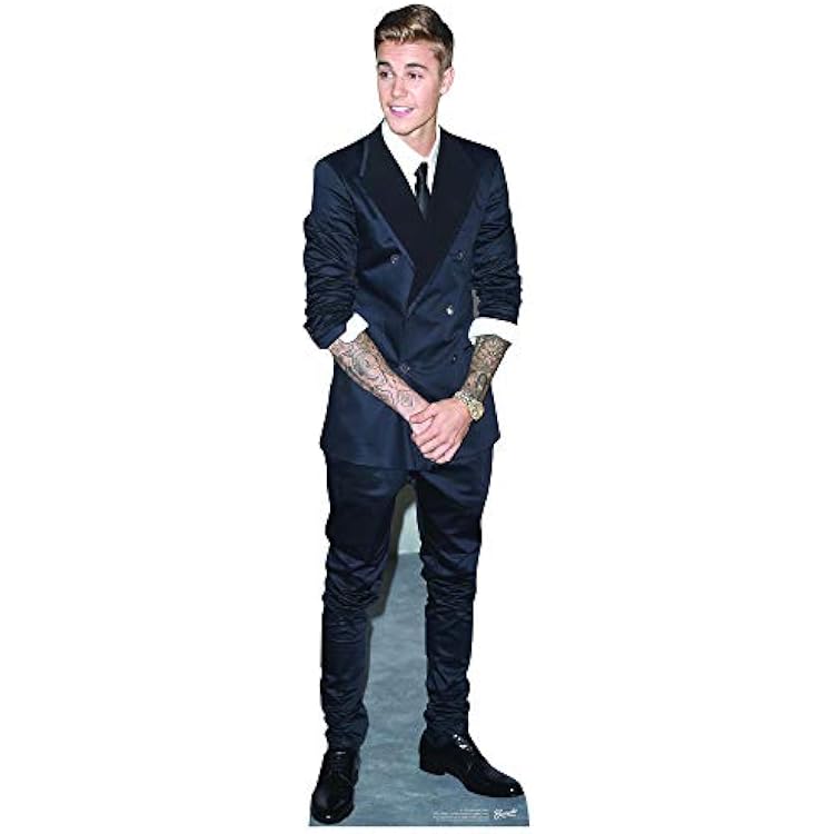 Star Cutouts Justin Bieber Life-Size Cardboard Cutout 69 x 19 inches in Freestanding Standee with Easel Back