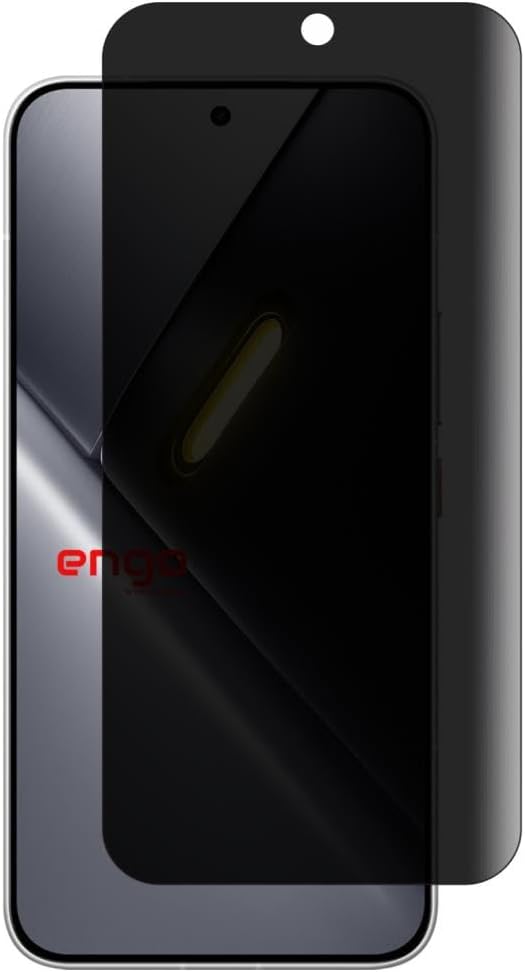 Engo Poco X8 Pro Max İle Uyumlu Hayalet Ekran Koruyucu, Yandan Görünmeyen Anti-Spy Gizlilik (Privacy) Koruması, 9H Temperli Nano Kırılmaz Esnek Cam, Parlama Ve Parmak İzi Önleyici