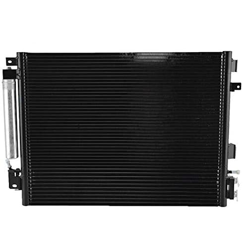 AC Condenser and Receiver Drier Assembly - with Power Steering Cooler and Transmission Oil Cooler - Compatible with 2009-2019 Dodge Charger